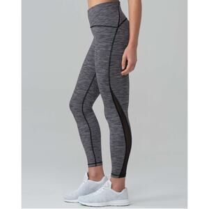 LULULEMON Train Times 7/8 Pant 25" in Wee Are From Space Black Slate // 8